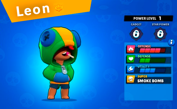 Леон (Leon) - легендарный бравлер Brawl Stars